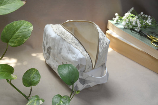 Eucalyptus Quilted Pouch (Medium