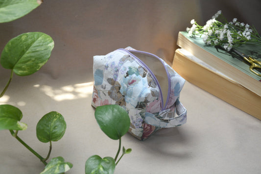Spring Rose Quilted Pouch (Small) | باوتش ورد الربيع